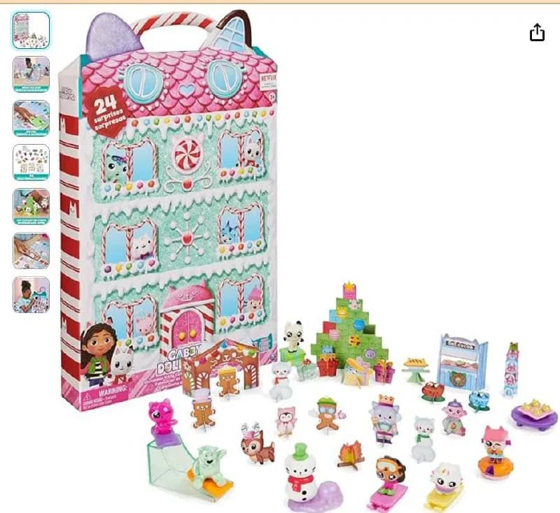 Gabby’s Dollhouse, Advent Calendar with 24 Surprises, Figures, Stickers and Dollhouse Accessories, G — Тбилиси — 50 $