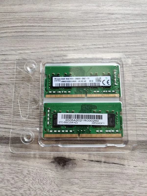RAM 2*8gb DDR4 SODIMM (комплект на 16gb) SK hynix 1Rx8 частота 2666. — Тбилиси — 65 ₾
