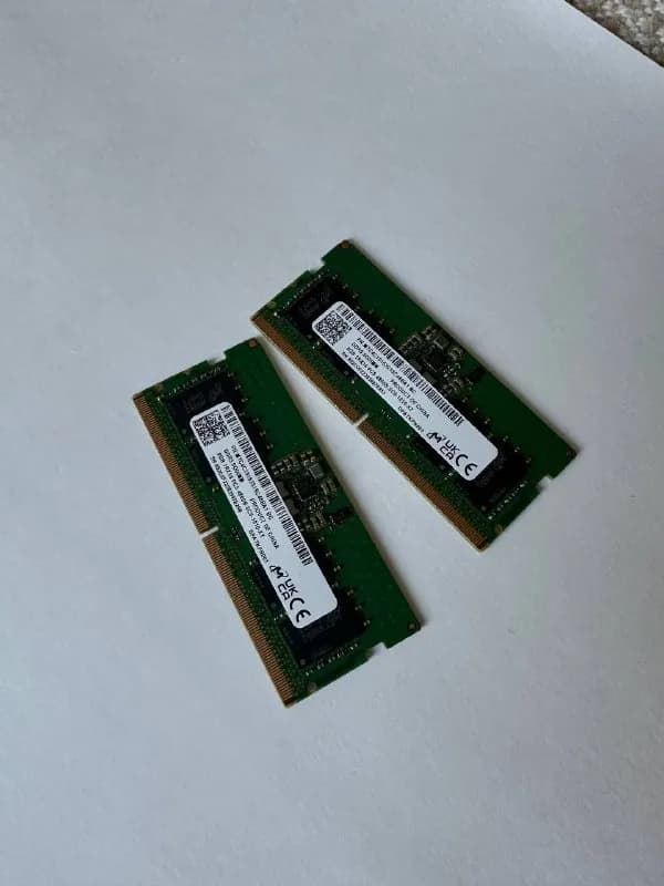 Lenovo DDR5 для ноутбука, два слота по 8GB каждый 4800MT/s = 2400Mhz, 2022 год выпуска (август) — Тбилиси — 80 ₾