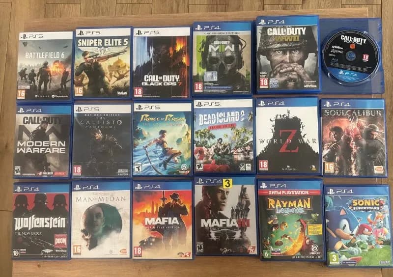 1. Battlefield 6 (на обложке ошибочный фанатский принт с цифрой 6) — PS5 — Батуми
