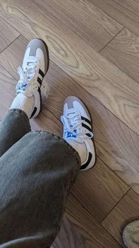 Adidas Samba us7(w8) из США. Цена за сколько купила: 100$+пересылка 30 лари. Оказались большие, реал — Тбилиси — 100 ₾