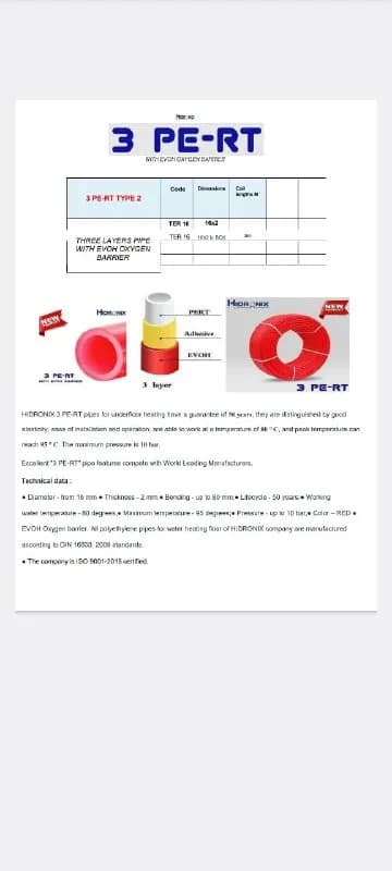 HIDRONIX, Италия. Для тёплого пола, холодного горячего водоснабжения, кислородный баръер. 87 метров — Батуми — 200 ₾