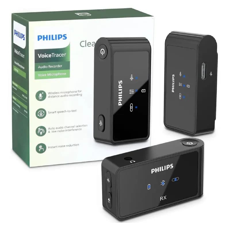 Philips VTR7700 совершенно НОВЫЙ. Компактный и удобный беспроводной микрофон-лапель идеально подходи — Батуми — 200 ₾