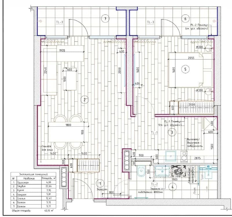 65.2 м² — Батуми — 78,000 $