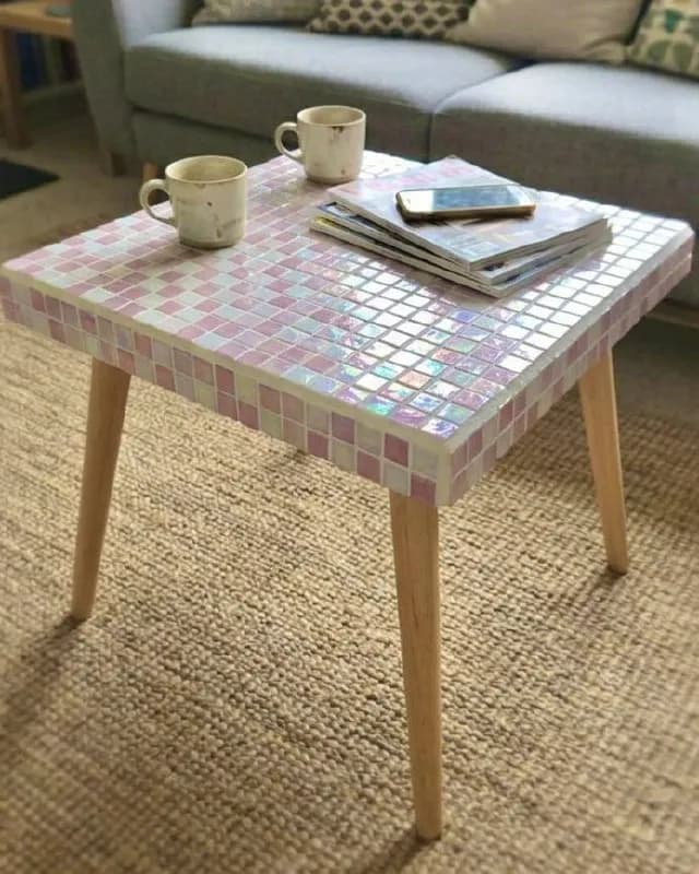 Журнальный столик DIY с мозаикой — Батуми — 200 ₾