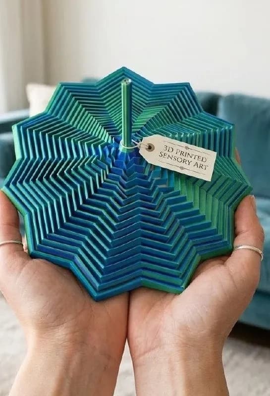 3D-арт в твоих руках! 🌀 Необычная кинетическая игрушка с уникальным градиентом от изумруда до глубо — Тбилиси — 1 ₾