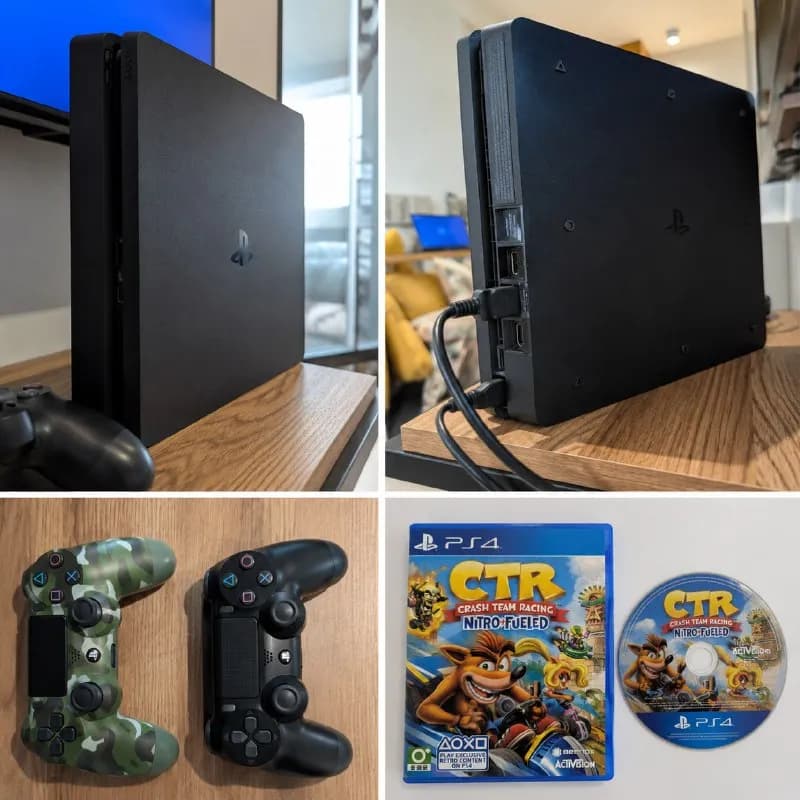 1. PS4 Fat на 512 гб, азиатская версия (не отличается от обычной ничем, кроме вилки). — Батуми — 400 ₾