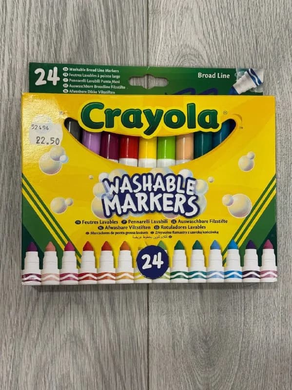 Crayola washable (смываемые), 24 цвета 🎨 — Батуми — 15 ₾