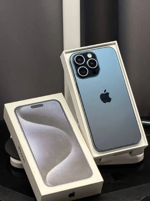iphone 15 pro max 256, Blue Titanium. Модель A3108 Китай, две физические сим-карты. По технике всё и — Батуми — 1 800 ₾